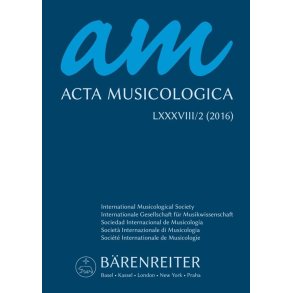 Acta Musicologica, Heft 2/2016