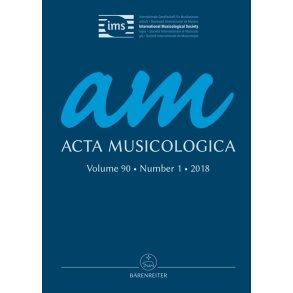 Acta Musicologica, Heft 1/2018