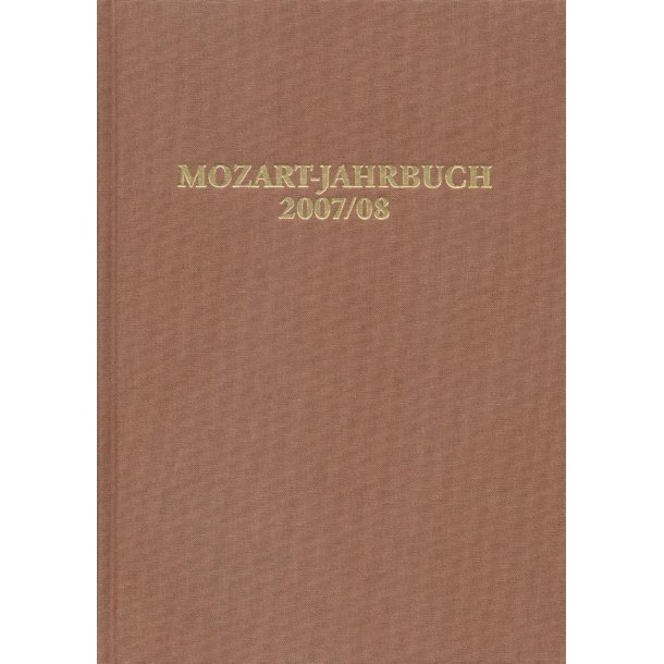 Mozart-Jahrbuch 2007/08