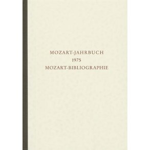 Mozart-Jahrbuch 1975 : Mozart-Bibliographie bis 1970