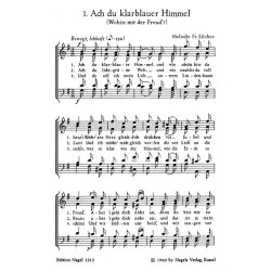 Volkslieder. Ausgewahlte Werke III : gesammelt und nach eigenen Melodien fur vier gemischte Stimmen gesetzt