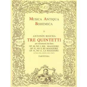 Tre quintetti per stromenti da fiato : Op. 88, No. 3, Op. 91, No. 9, 11