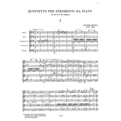 Tre quintetti per stromenti da fiato : Op. 88, No. 3, Op. 91, No. 9, 11