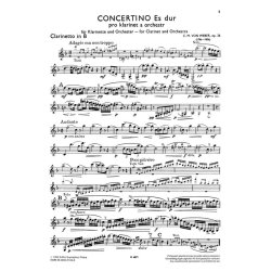 Concertino : f&uuml;r Klarinette und Orchester