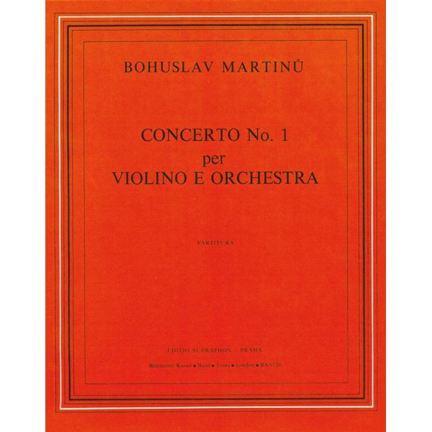 Concerto for Violin and Orchestra no. 1 E major