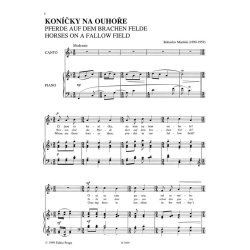 Vier Lieder : zu Texten b&ouml;hmischer Volkspoesie