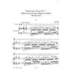 Sonata super Hoson zes : fidibus acutis aut tibia obliqua et clavibus MCMLXXXI