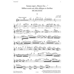 Sonata super Hoson zes : fidibus acutis aut tibia obliqua et clavibus MCMLXXXI