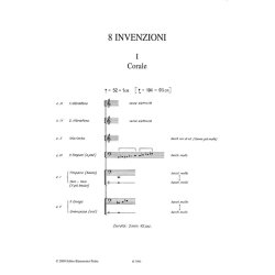 8 Invenzioni : per strumenti a percussione