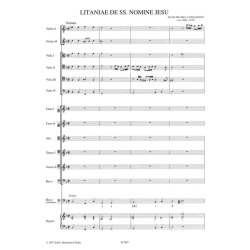 Sacra et litaniae - pars VII, VIII, IX : Litaniae de SS. nomine Jesu, Litaniae B. M. V., Te deum