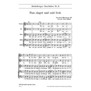 Heidelberger Chorblätter Nr. 11