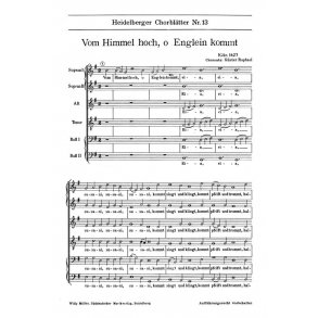 Heidelberger Chorblatter Nr. 13