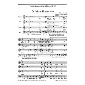 Heidelberger Chorblatter Nr. 26