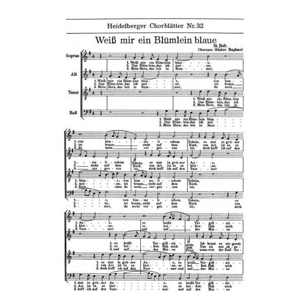 Heidelberger Chorblatter Nr. 32