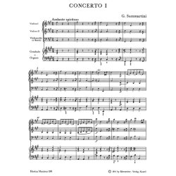 Concerto 1 Amaj Cembalo Score & parts : for Harpsichord or Organ, two Violins and Basso continuo