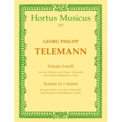 Sonata F Min Full Sc : for 2 Violins, 2 Violas, Violoncello and Basso continuo