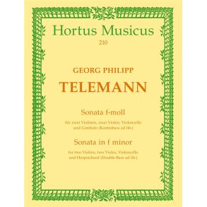 Sonata F Min Full Sc : for 2 Violins, 2 Violas, Violoncello and Basso continuo