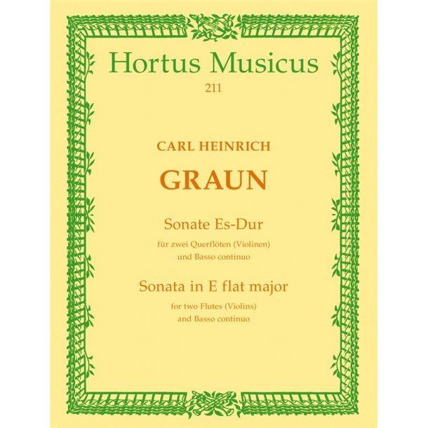 Sonata Eb Maj 2 Fl Bc : for 2 Flutes (Violins) and Basso continuo