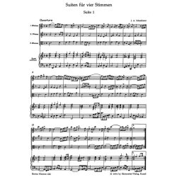 Zwei Suiten : Vierstimmige Suiten in F-dur und d-moll