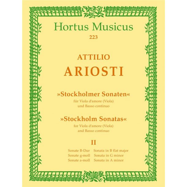 Sonatas 4-6 Va Bc : Sonaten B-dur, g-moll und a-moll