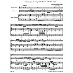 Trio Sonata Eb Maj Fl Vln Bc : for Flute, Violin and BC oder for Flute and Harpsichord obbligato