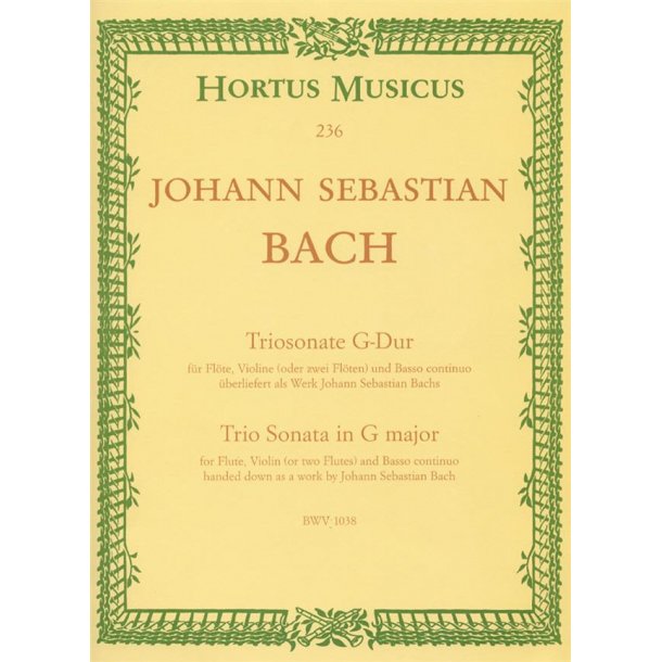 Triosonate G BWV1038