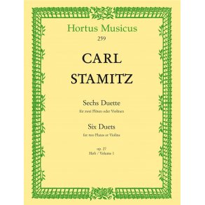 Six Duets - Sechs Duette Op. 27 Vol. 1 : For Two Flutes or Violins - für zwei Flöten oder Violinen