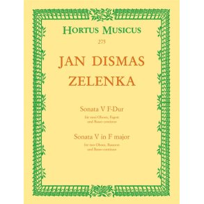 Sonata No 5 F Major : für zwei Oboen, Fagott und Basso continuo