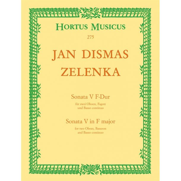 Sonata No 5 F Major : f&uuml;r zwei Oboen, Fagott und Basso continuo