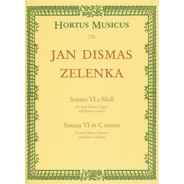 Sonata No 6 C Minor : for 2 Oboes, Bassoon and Basso continuo