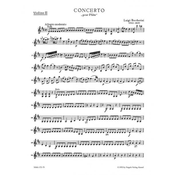 Konzert fur Flote und Streicher : Fl&ouml;tenkonzert