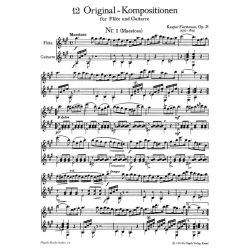 12 Original-Kompositionen fur Flote und Gitarre