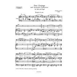 Drei Gesange nach lateinischen Psalmtexten (1963) : Respice in me - Tibi dixit cor meum - Confitebor tibi, Domine