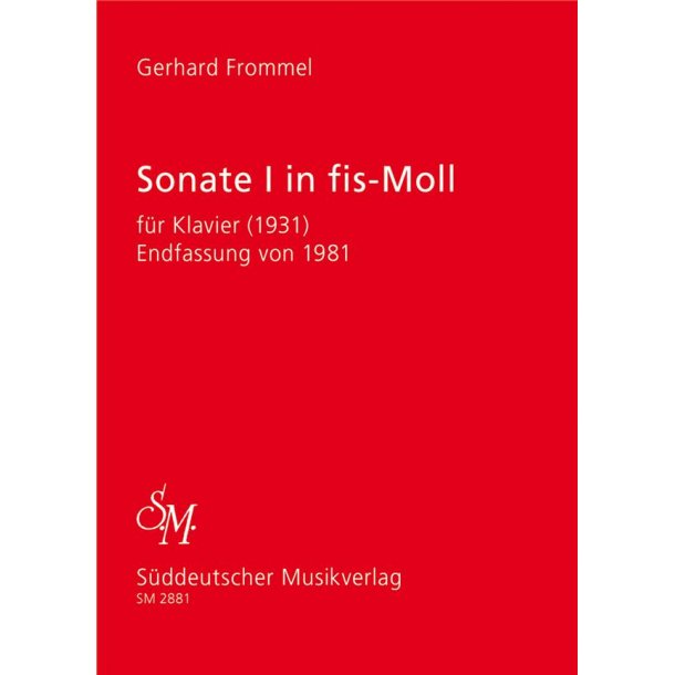 Sonata I fur Klavier (1931) : Endfassung von 1981