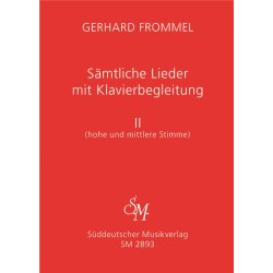 Samtliche Lieder mit Klavierbegleitung, Band II : Hohe und mittlere Stimme