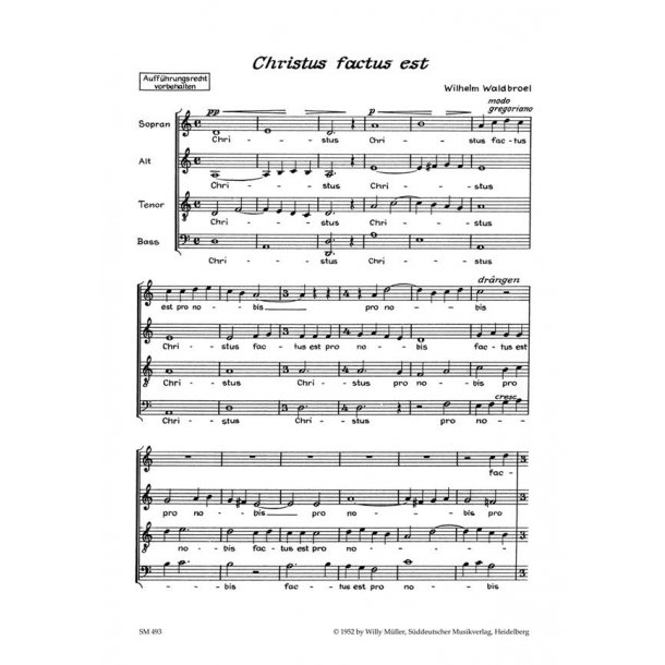 Christus factus est : Motette