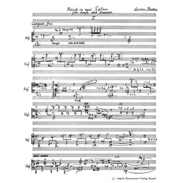 Musik in zwei Satzen