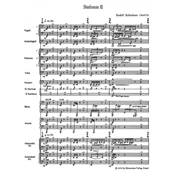 Sinfonie II in zwei Satzen