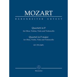 Oboe Quartet K370 F Study Score