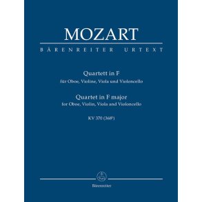 Oboe Quartet K370 F Study Score