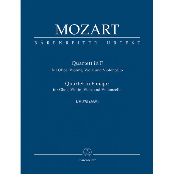 Oboe Quartet K370 F Study Score