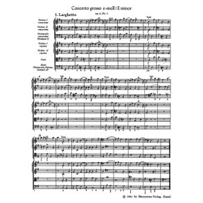 Concerto grosso e minor op. 6-3 HWV 321