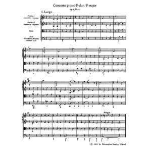 Concerto grosso F major op. 6-9 HWV 327