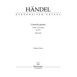 Concerto grosso A major op. 6-11 HWV 329