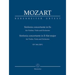 Sinfonia concertante in E-flat major K.364 : for Violin, Viola and Orchestra