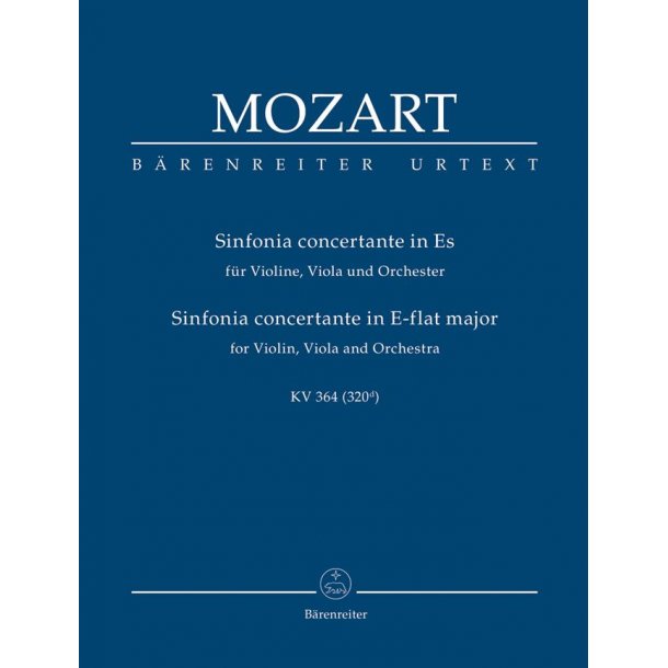 Sinfonia concertante in E-flat major K.364 : for Violin, Viola and Orchestra