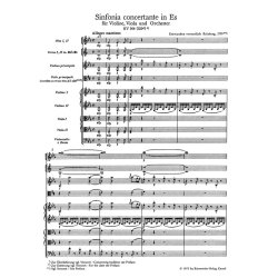 Sinfonia concertante in E-flat major K.364 : for Violin, Viola and Orchestra