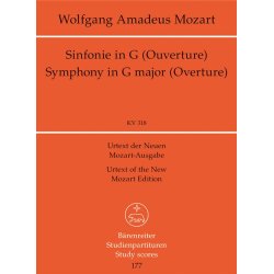 Symphony No. 32 G major KV 318