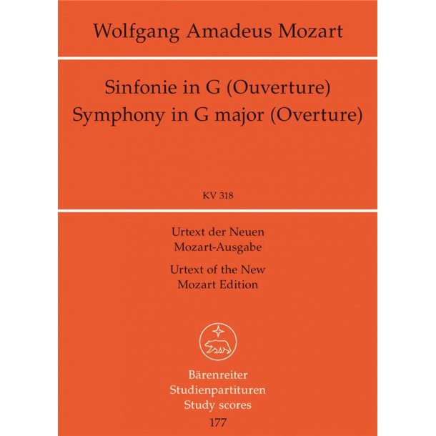 Symphony No. 32 G major KV 318