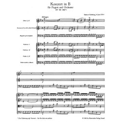 Bassoon Concerto K191 Study Score : for Bassoon and Orchestra